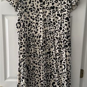 Stylish Leopard Print Midi Dress